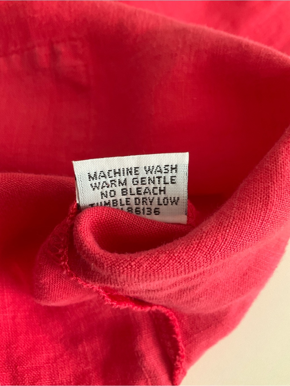 bryn Walker Large Pink 100% Linen V-Neck Tunic Made in USA - Picture 11 of 12